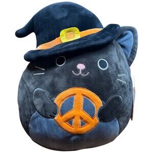 SQUISHMALLOWS Rambly Crafty Witch Cat Black Orange Halloween Squad Peace
